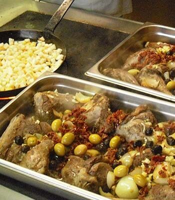 Traditionelle Südtiroler Gerichte im Gasthaus Wendlandthof bei Bozen